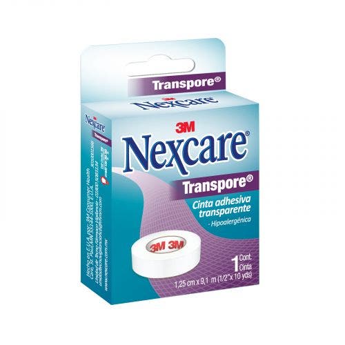 NEXCARE CINTA ADHESIVA TRANSPARENTE 2.50cm x 9.10mt. Bolsa c/1 Pza.