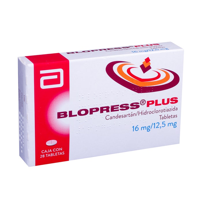 BLOPRESS PLUS c/28 TABS. 16 MG/12.5 MG.