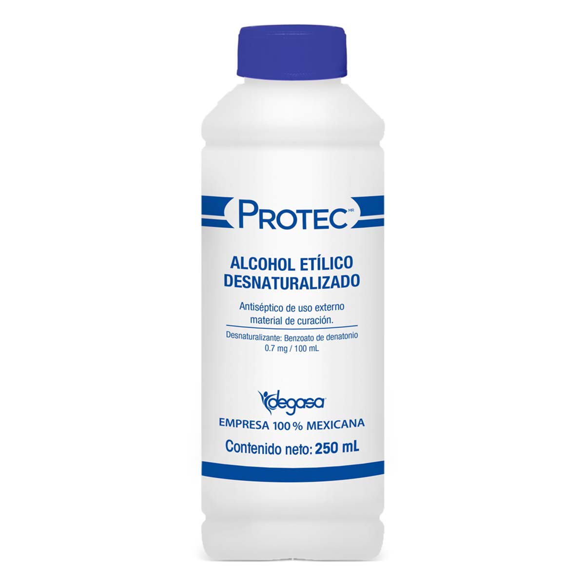 ALCOHOL ETÍLICO Desnaturalizado (Protec) 70% Fco. 250 ML.