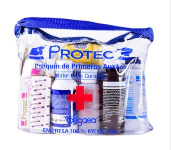 BOTIQUÍN DE PRIMEROS AUXILIOS (Protec) Bolsa c/21 Pzs.