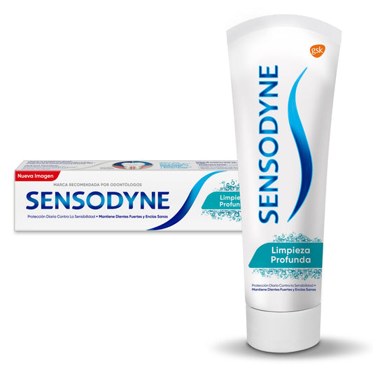 SENSODYNE LIMPIEZA PROFUNDA Crema Dental Tubo c/113 G.