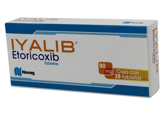 IYALIB c/28 TABS. 90 MG.