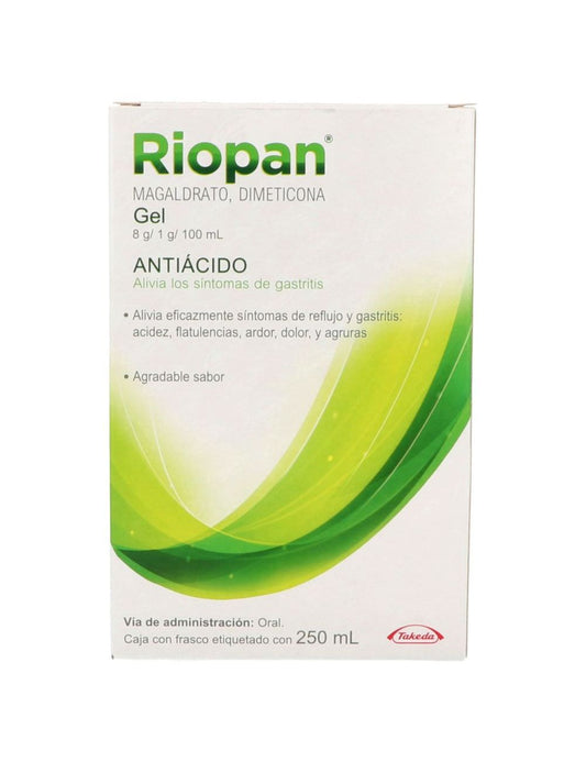 RIOPAN GEL Fco. 250 ML. 8-1 G/100 ML.