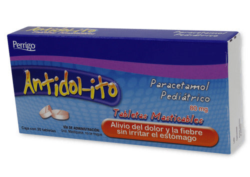 ANTIDOL-ITO Pediátrico c/30 TABS. Masts. 80 MG.