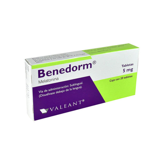 BENEDORM c/20 TABS. Sublinguales 5 MG.