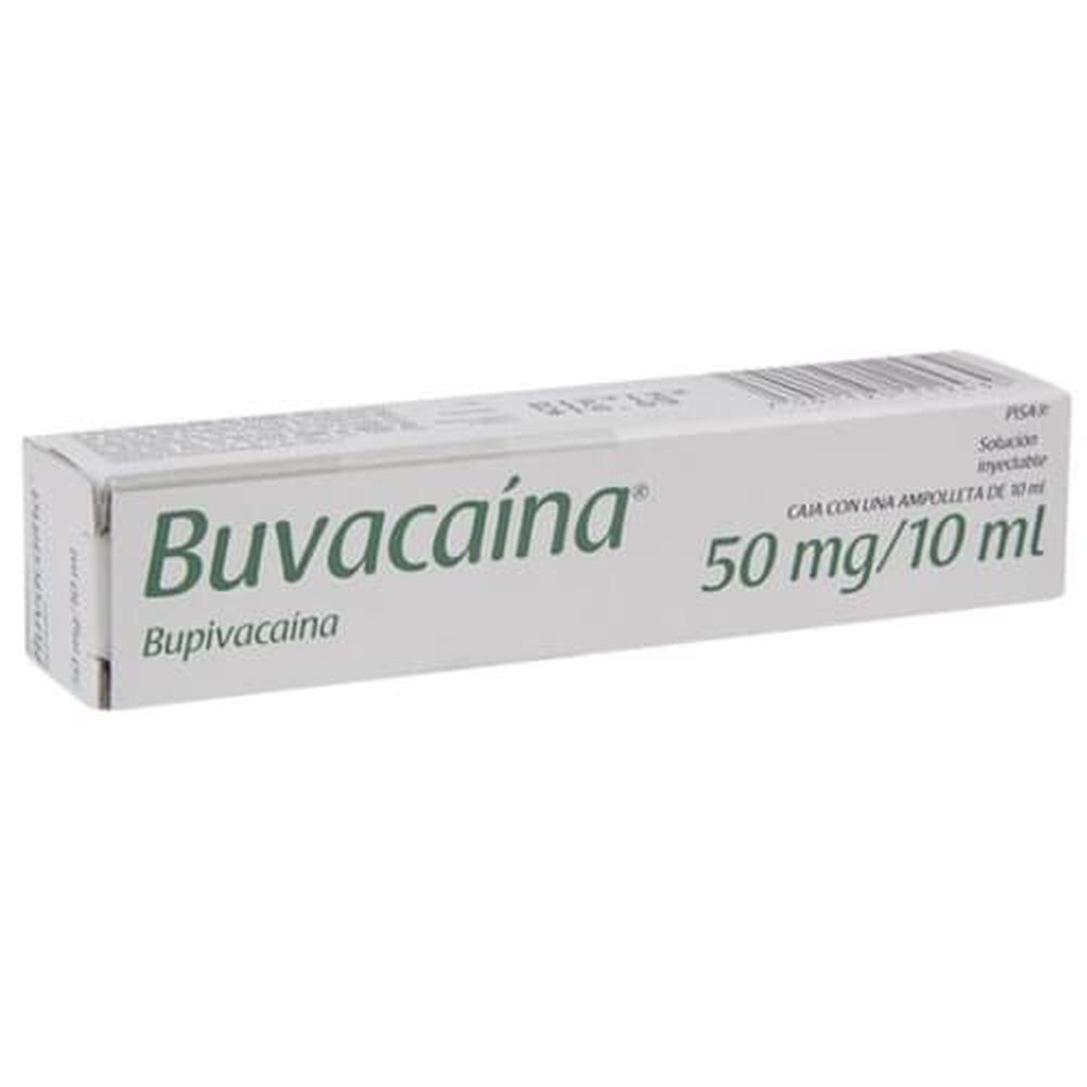 BUVACAÍNA Sol. Iny. c/1 AMPTA. 50 MG/10 ML.