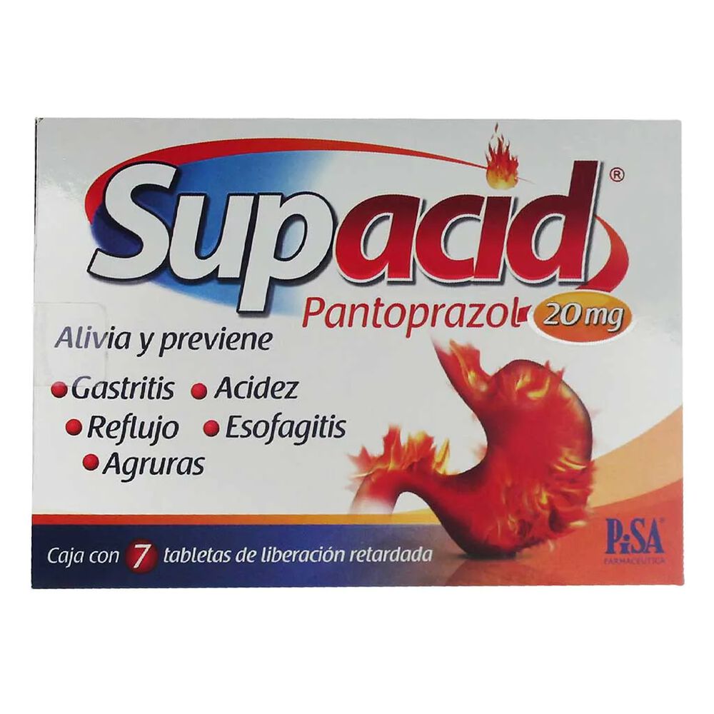 SUPACID c/ 7 TABS. L.R. 20 MG.