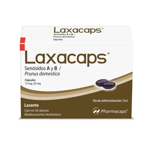 LAXACAPS c/30 CAPS. 12/50 MG.