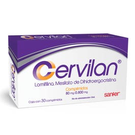 CERVILAN c/30 COMPS. 80/0.800 MG.