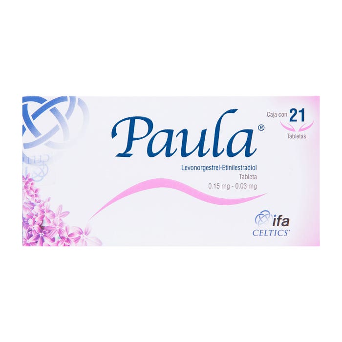 PAULA c/21 TABS. 0.15/0.03 MG.