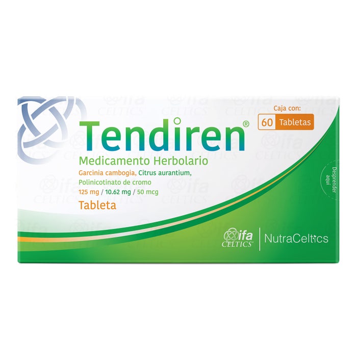 TENDIREN c/60 TABS. 125 MG/10.62 MG/50 MCG.