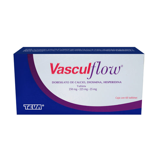 VASCULFLOW c/60 TABS. 250/225/25 MG.