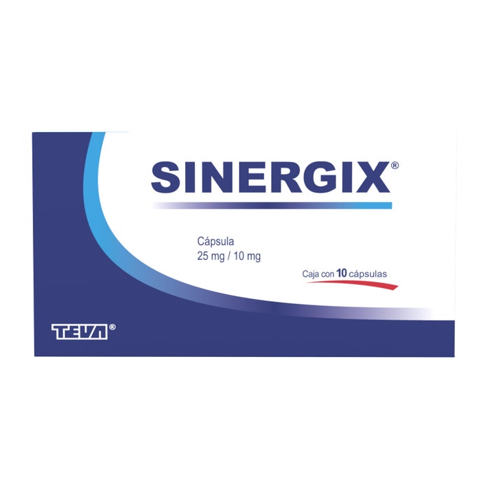 SINERGIX c/10 CAPS. 10/25 MG.