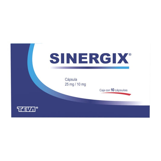 SINERGIX c/10 CAPS. 10/25 MG.