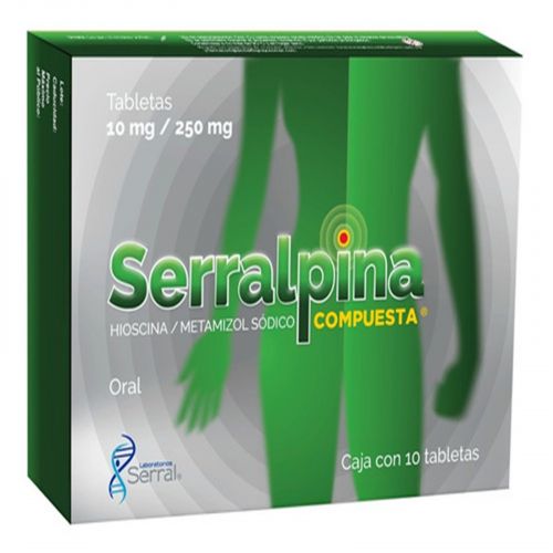 SERRALPINA COMPUESTA c/10 TABS. 10/250 MG.