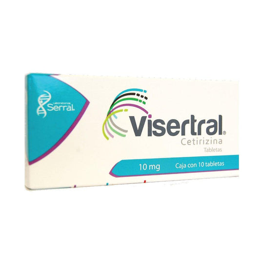 VISERTRAL c/10 TABS. 10 MG.