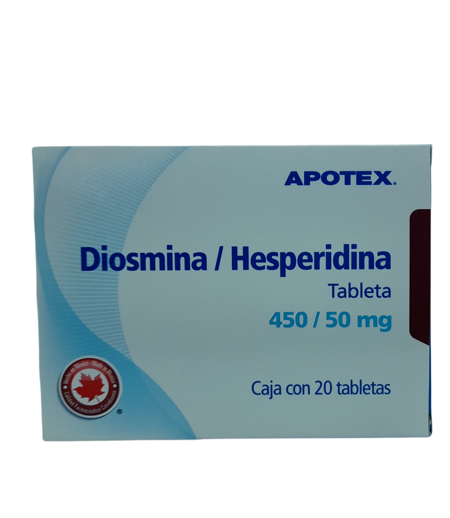 DIOSMINA/HESPERIDINA (Apotex) c/20 TABS. 450/50 MG.