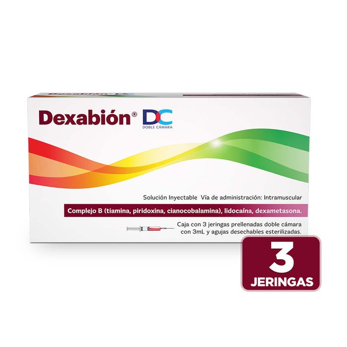 DEXABIÓN DC Sol. Iny. c/3 JGAS. Prellenadas 100-100-5-4-30/3ML.