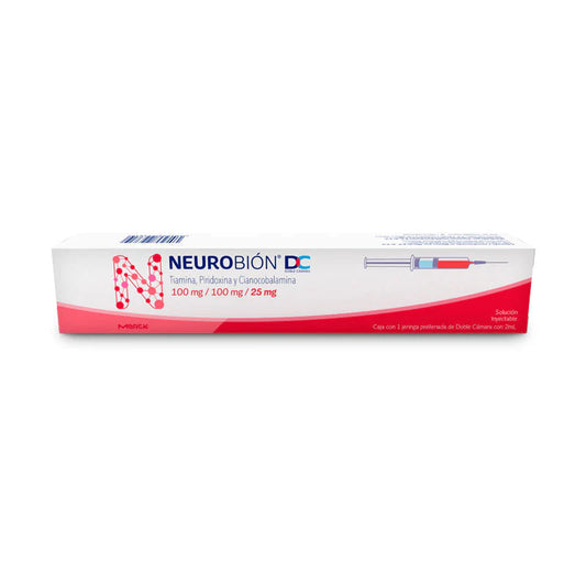 NEUROBIÓN DC Sol. Iny. c/1 JGA. Prellenada 100-100-25 MG/2 ML.