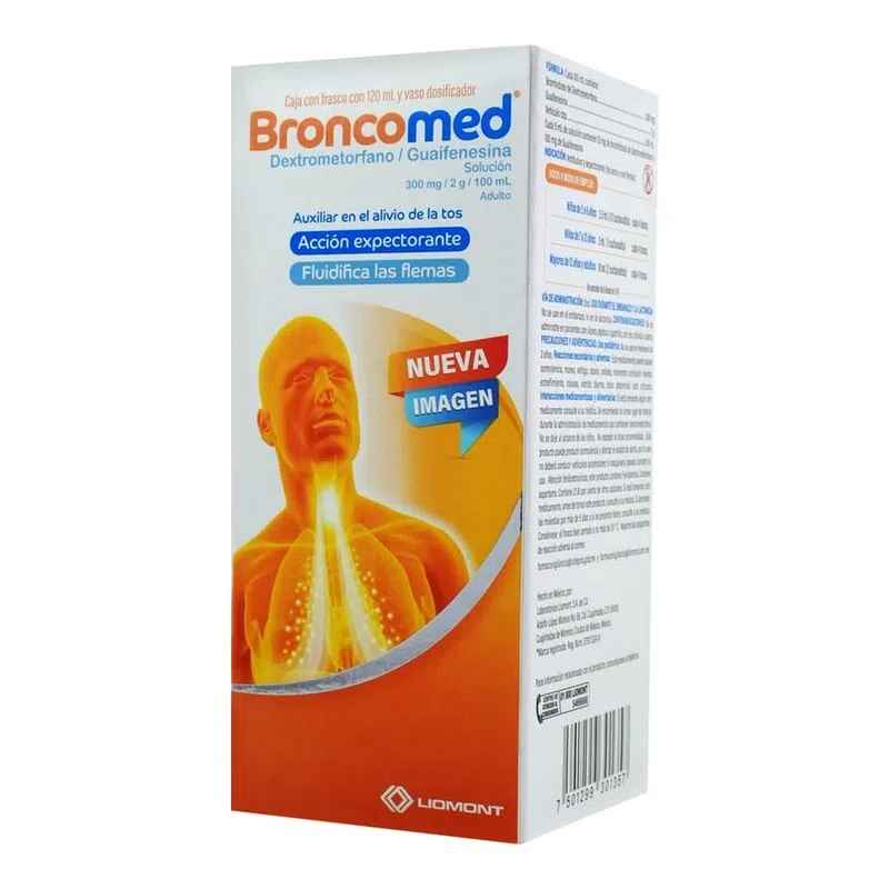 BRONCOMED SOL. ADULTO Fco. 120 ML. 300 MG-2 G/100 ML.