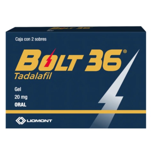 BOLT 36 c/2 SOBRES Gel Oral 20 MG.