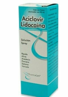 ACICLOVIR/LIDOCAÍNA (Pharmagen) SOL. SPRAY Fco. 50 ML. 5-2 G/100 ML.