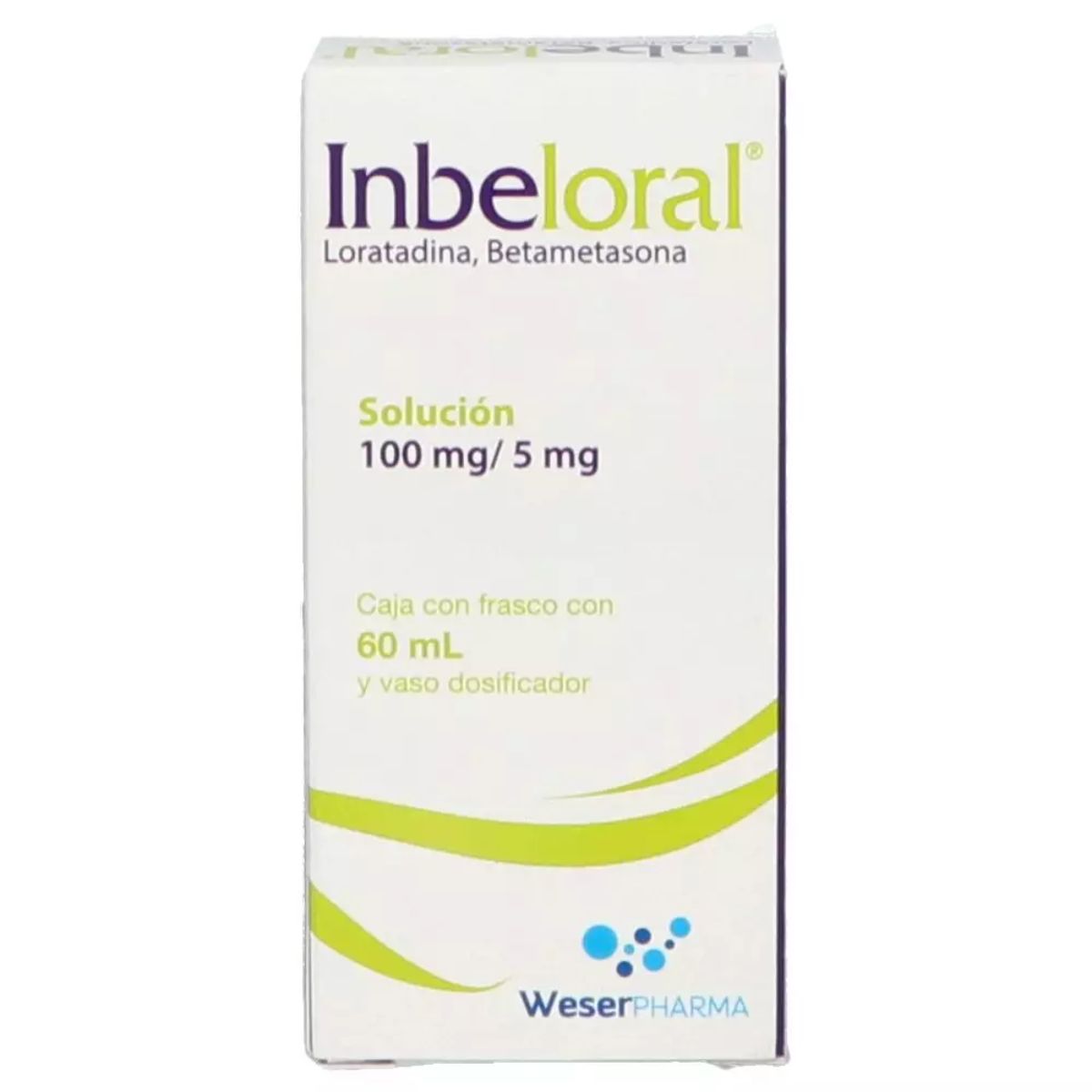 INBELORAL SOL. Oral. Fco 60 ML. 100-5 MG/100 ML.