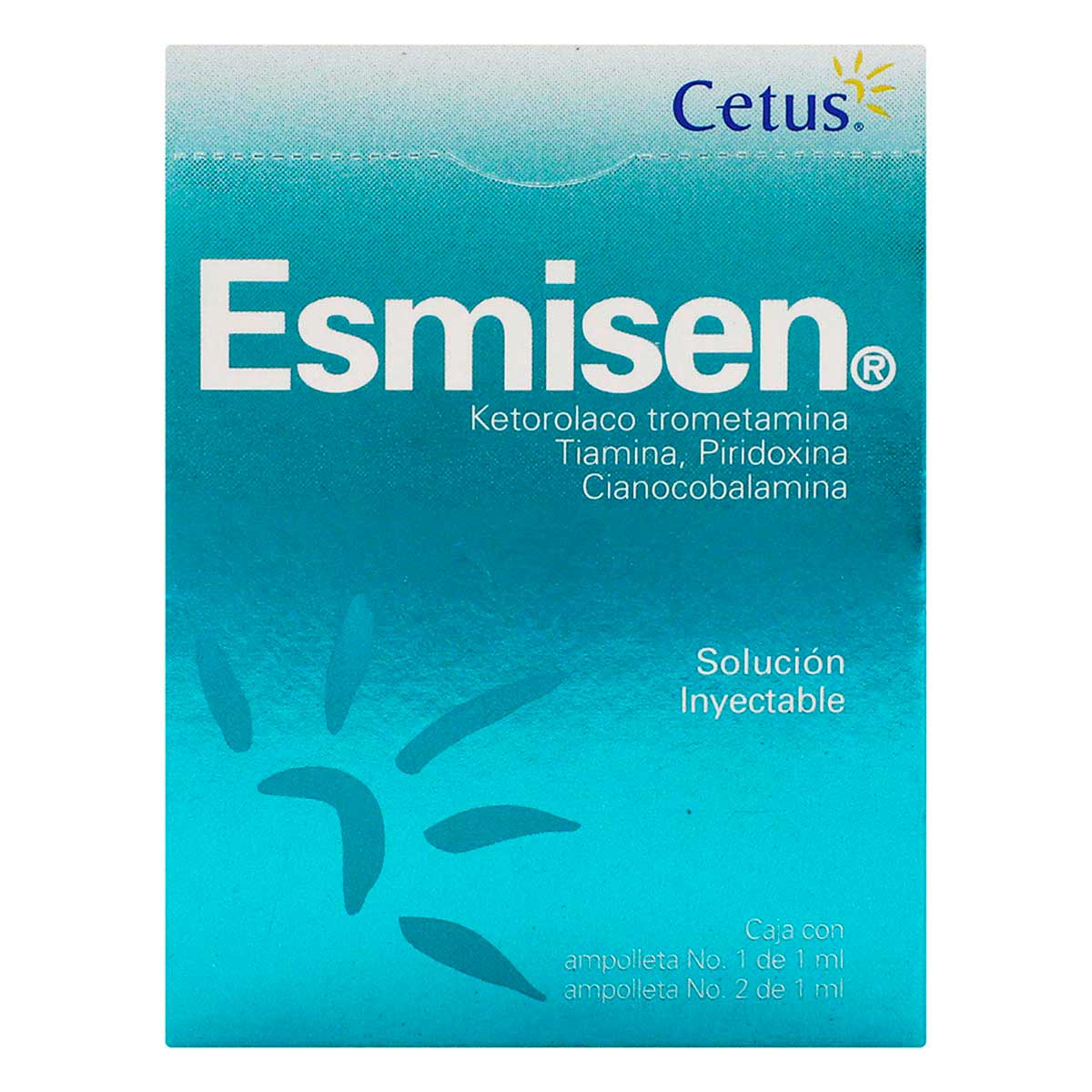 ESMISEN Sol. Iny. c/2 AMPTAS. (1-2) 15-100-100-5 MG/2 ML.