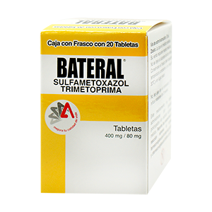 BATERAL Fco. c/20 TABS. 400/80 MG.