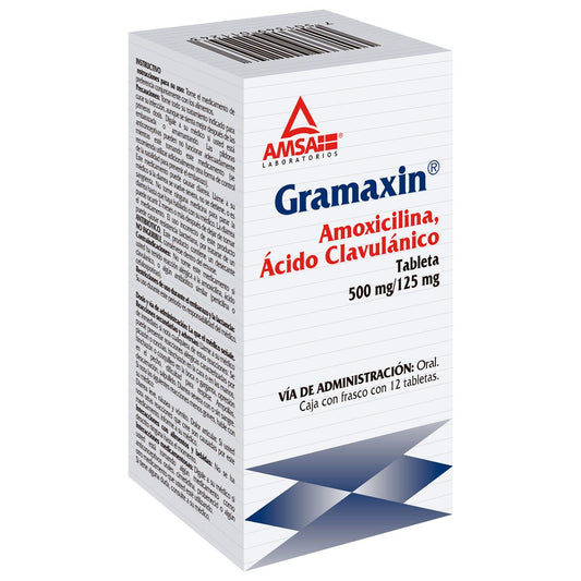 GRAMAXIN c/12 TABS. 500/125 MG.