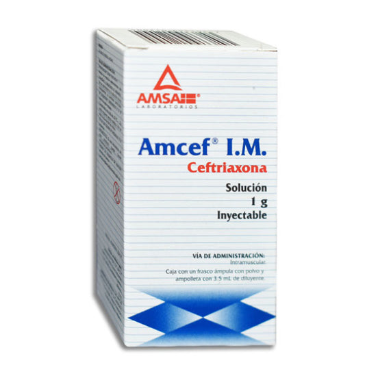 AMCEF I.M. Sol. Iny. c/1 FCO. AMP. 1 G/3.5 ML.