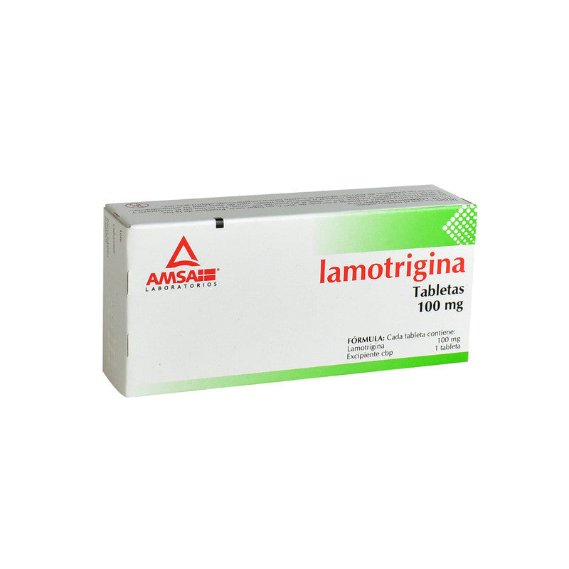 LAMOTRIGINA (Amsa) c/28 TABS. Mast/Dispble. 100 MG.