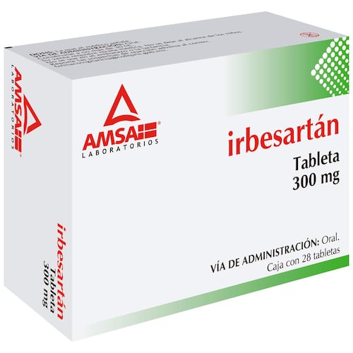 IRBESARTÁN (Amsa) c/28 TABS. 300 MG.