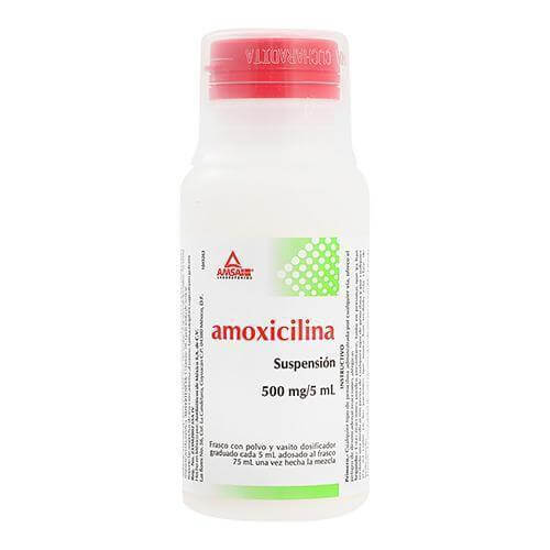 AMOXICILINA (Amsa) SUSP. Fco. 75 ML. 500 MG/5 ML.