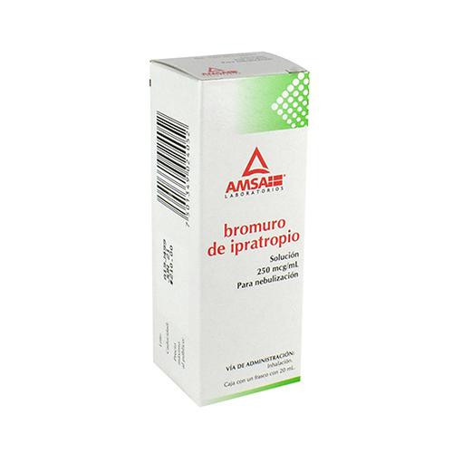 BROMURO DE IPRATROPIO (Amsa) SOL p/Nebln. Fco. 20 ML. 250 MCG/1 ML.