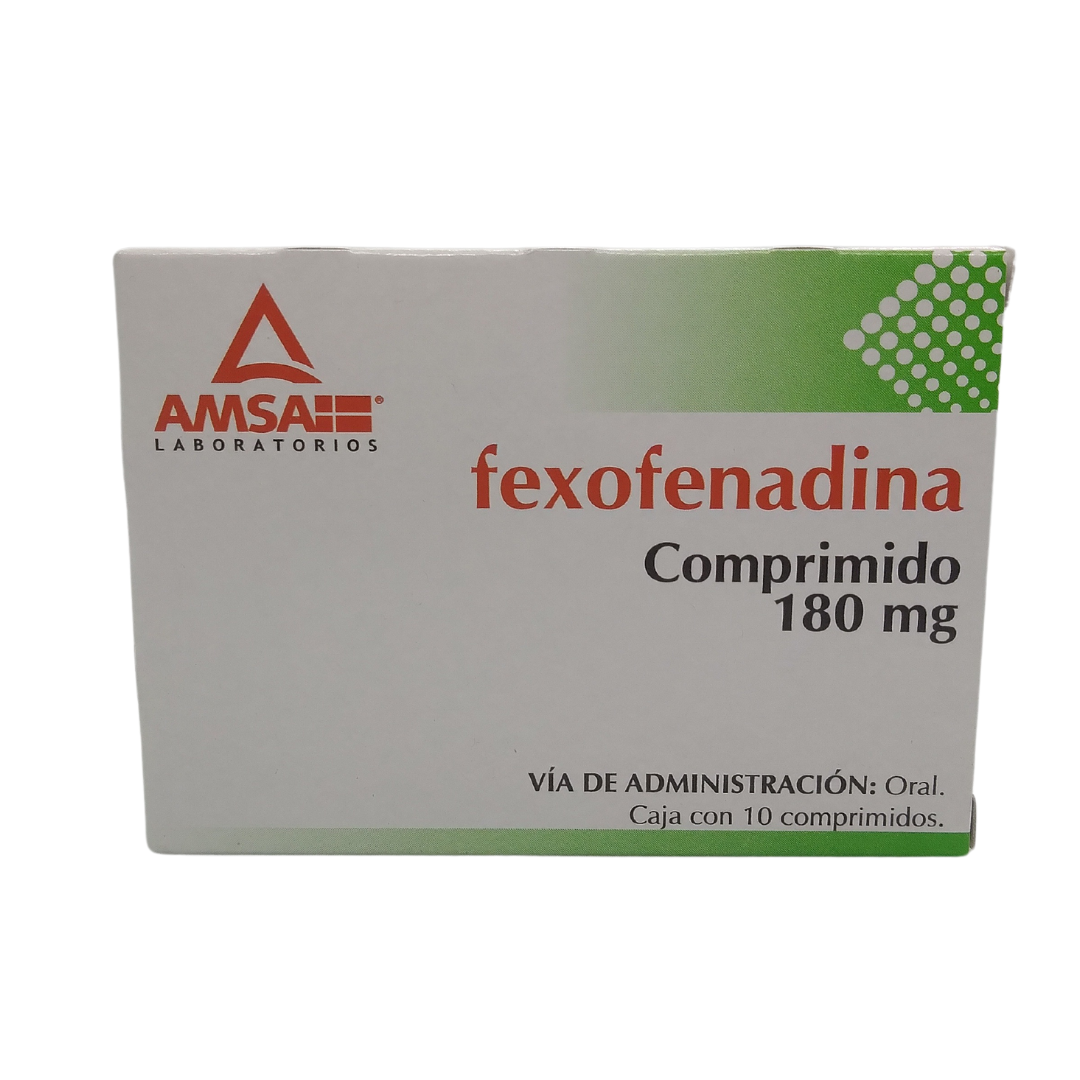 FEXOFENADINA (Amsa) c/10 COMPS. 180 MG.