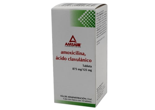 AMOXI./AC.CLAVCO. (Amsa) c/10 TABS. 875/125 MG.