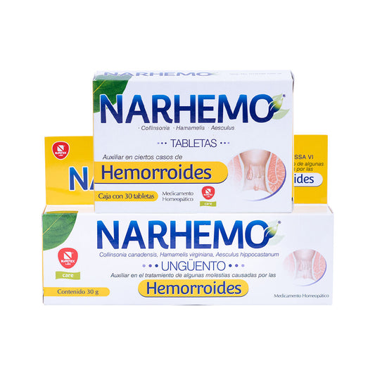 NARHEMO UNGÜENTO 30G y TABS. c/30 (Oferta Especial)