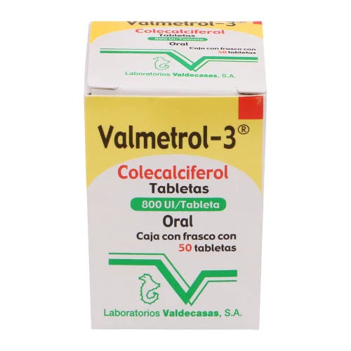 VALMETROL-3 c/50 TABS. 800 UI.