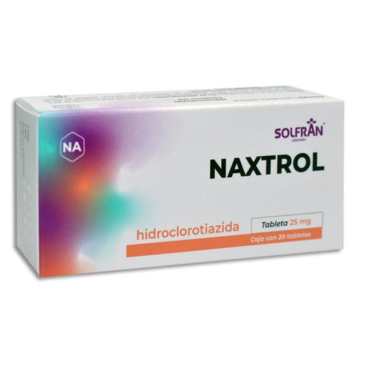 NAXTROL c/20 TABS. 25 MG.