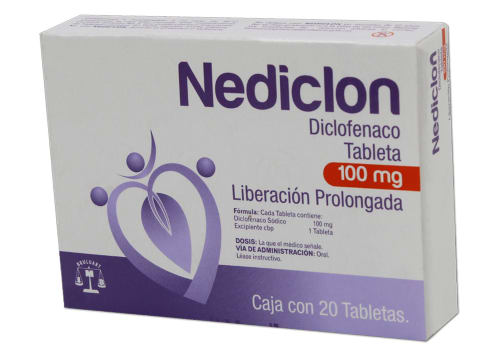 NEDICLON c/20 TABS. L.P. 100 MG.