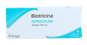 BIOTRICINA c/10 TABS. 250 MG.