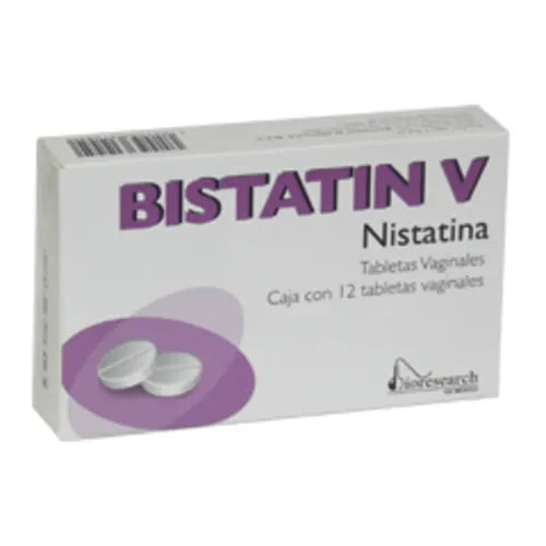 BISTATIN-V c/12 TABS.Vaginales 100,000 U.I.