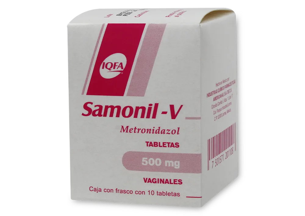 SAMONIL-V c/10 TABS. Vaginales 500 MG.