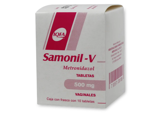 SAMONIL-V c/10 TABS. Vaginales 500 MG.