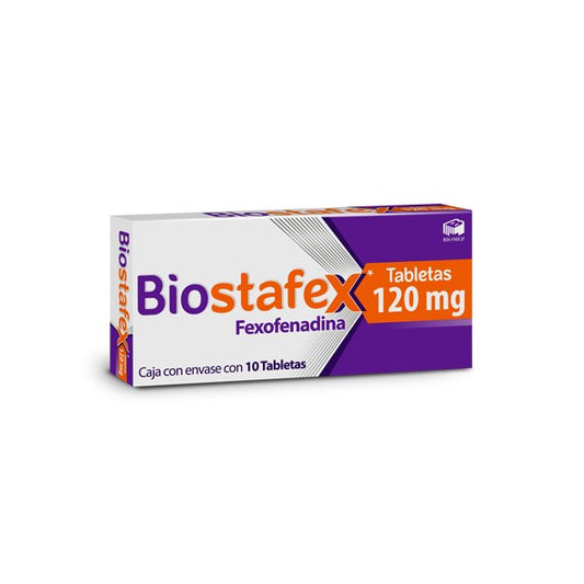 BIOSTAFEX c/10 TABS. 120 MG.