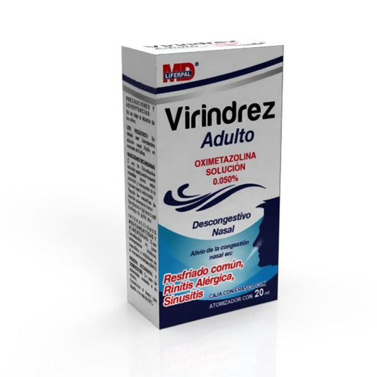 VIRINDREZ SOL. NASAL Adulto 0.050% Fco. Atomizador 20 ML.