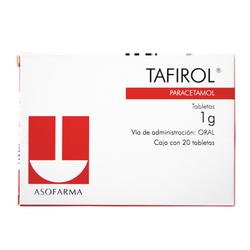 TAFIROL c/20 TABLETAS 1 G.