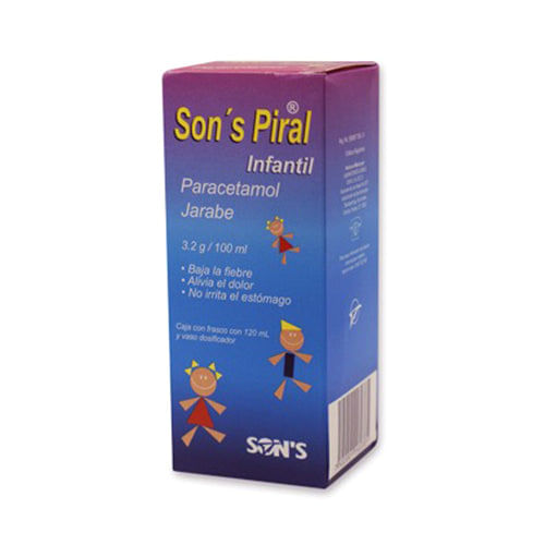 SON´S PIRAL JARABE Infantil Fco. 120 ML. 3.2 G/100 ML.