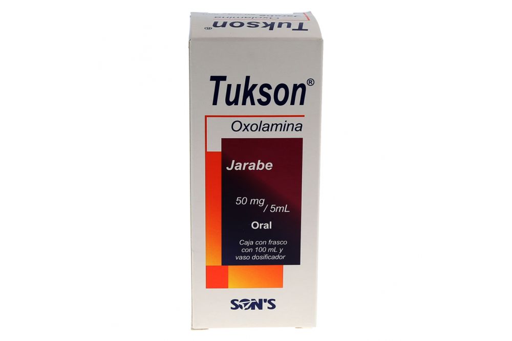 TUKSON JBE. Fco. 100 ML. 50 MG/5 ML.